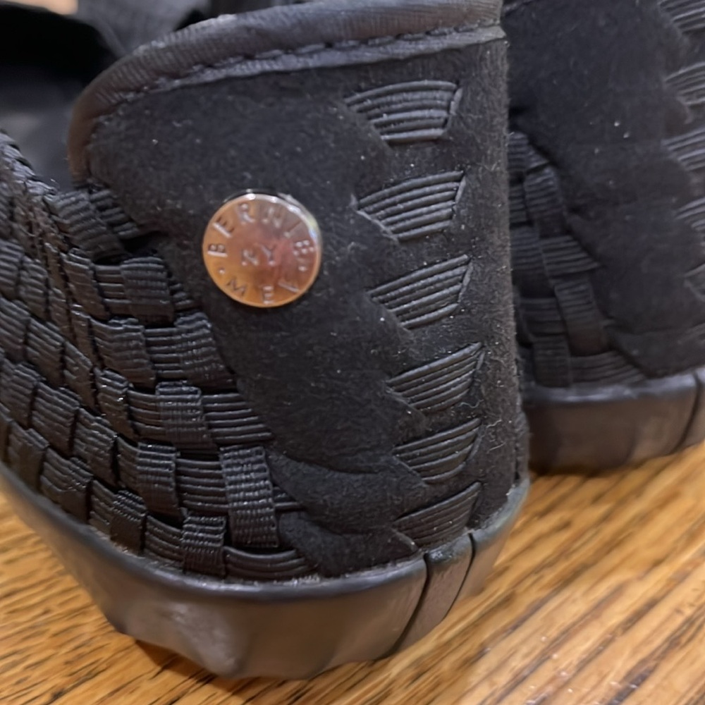 Bernie Mev Black Woven Mary Jane Shoes - Picture 4 of 4